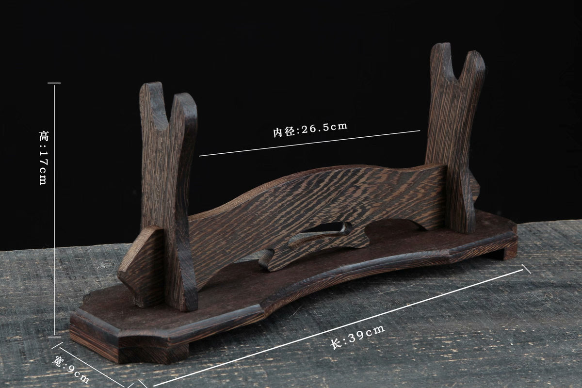 Otera お寺 Katana Stand – Carved Rosewood – view 4