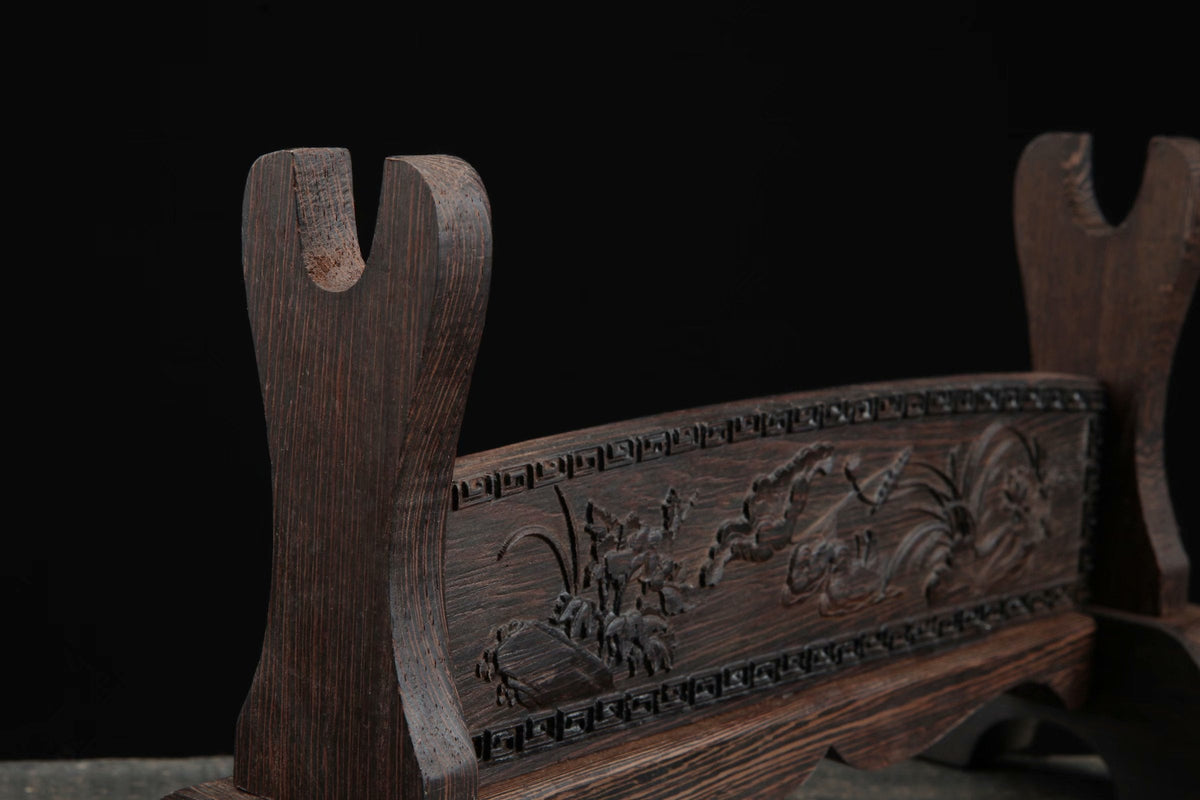 Keshiki 景色 Katana Stand – Carved Rosewood – view 9