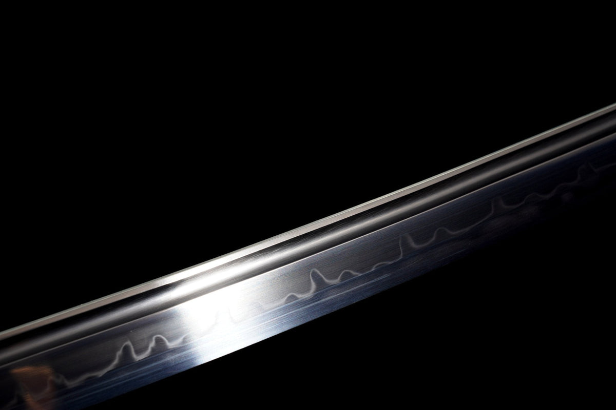 Shirokami 白狼 Katana – White Wolf Tsuba, T10 Steel – view 8