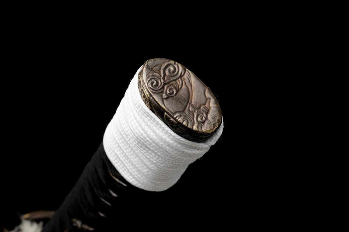 Shirokami 白狼 Katana – White Wolf Tsuba, T10 Steel – view 19