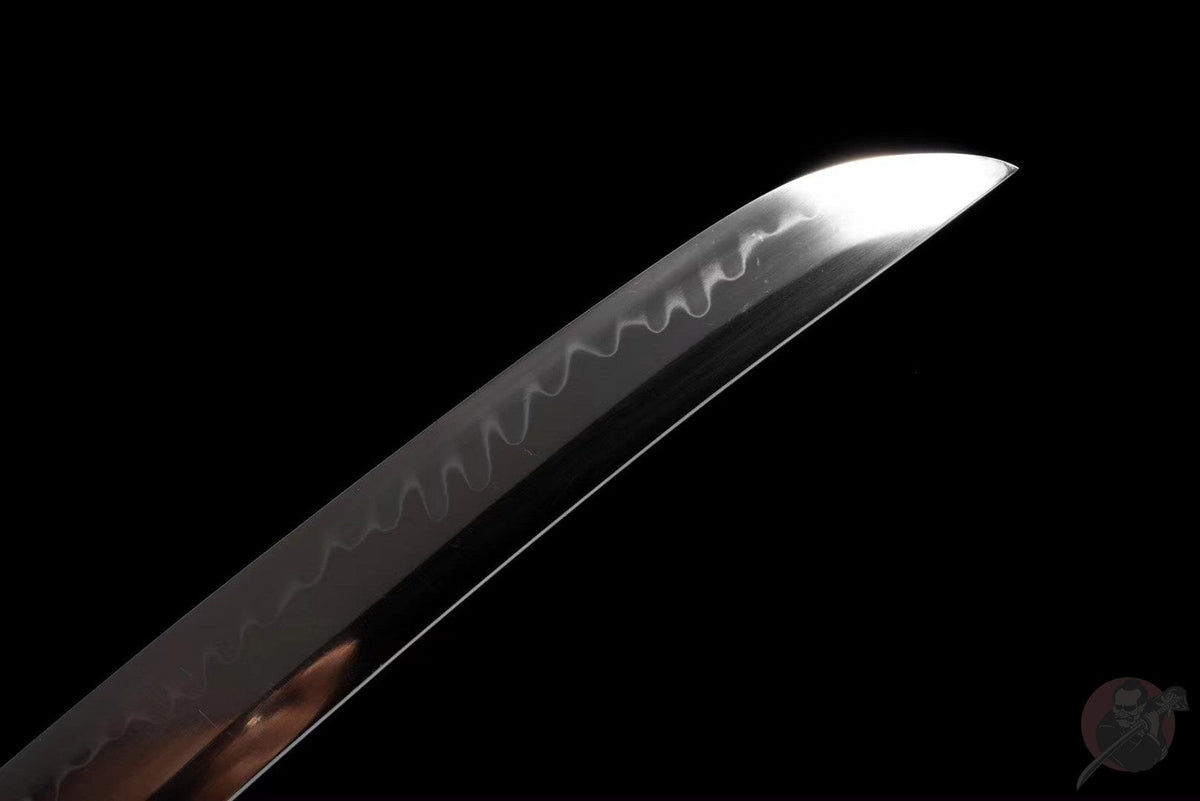 Ōkami 狼 Tanto – Wolf, T10 Steel with Hamon, Ebony Saya – view 6