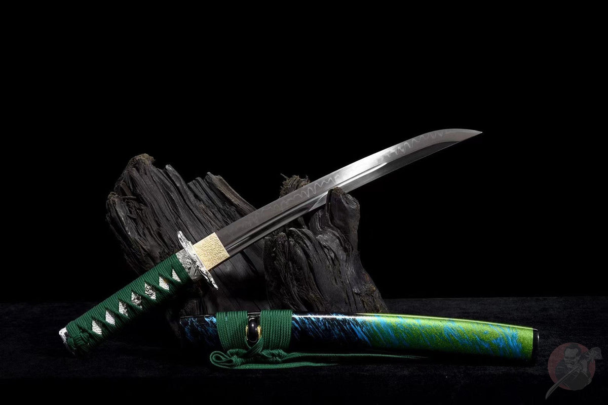 Yoake 夜明け Tanto – T10 Steel with Hamon – view 2