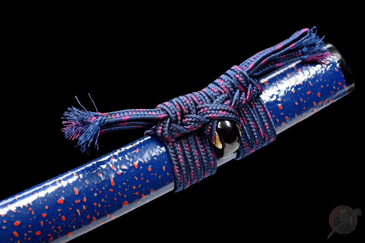 Wakizashi Akuma 悪魔 — T10 Steel with Bo-hi, Ebony Saya – view 9