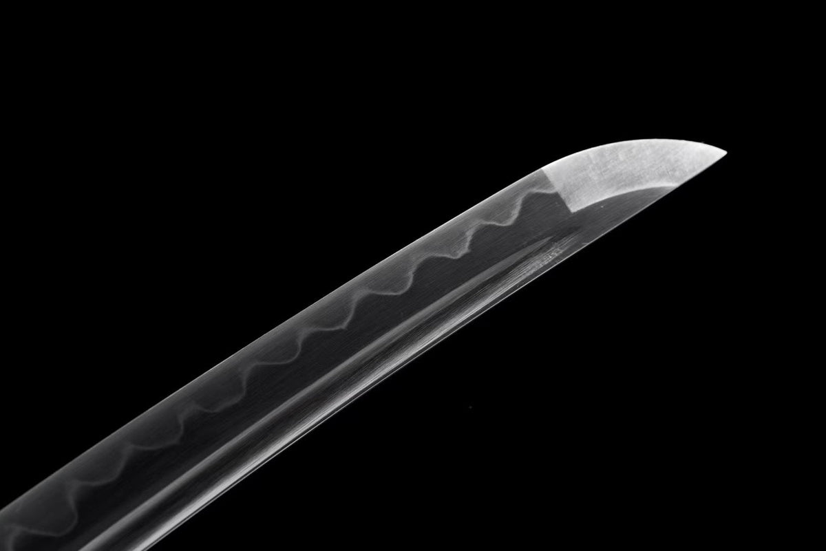 Wakizashi Kaiyō 海洋 – T10 Steel with Bo-hi, Ebony Saya – view 9