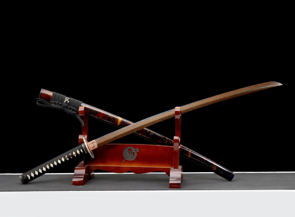 Guren 紅蓮 Katana – San-Mai "Red Roast" Blade – view 4
