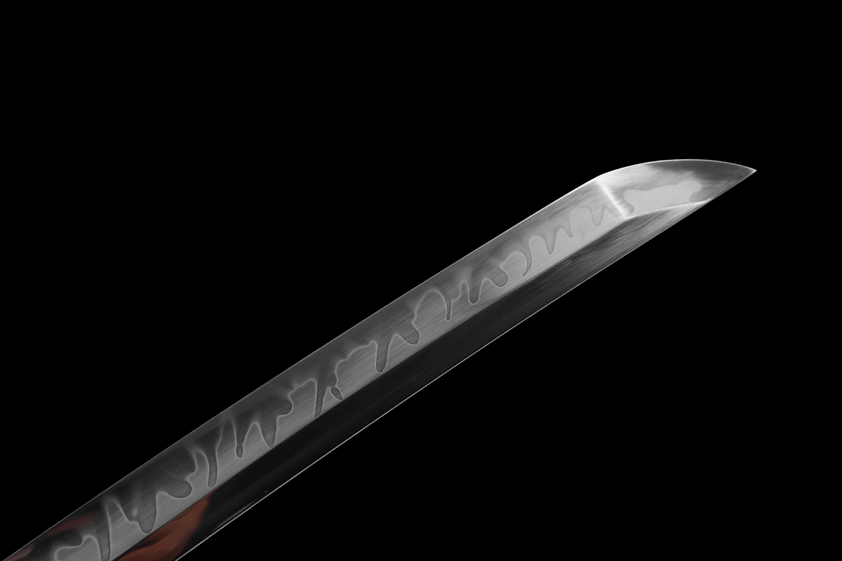 Emerarudo エメラルド Katana, T10 Steel, Claw Hamon – view 13