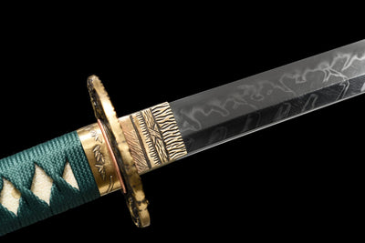 Tora 虎 Katana — T10 Steel, Flame Hamon, Tiger Tsuba – view 7