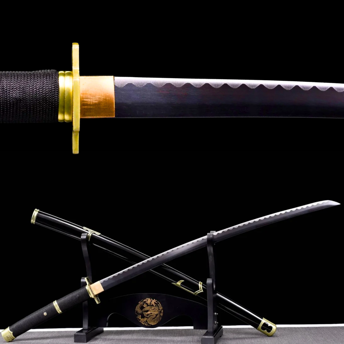 Yubashiri Katana – Zoro-Inspired One Piece Replica, 1060 Steel – view 1