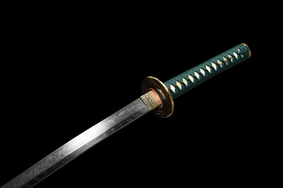 Tora 虎 Katana — T10 Steel, Flame Hamon, Tiger Tsuba – view 8