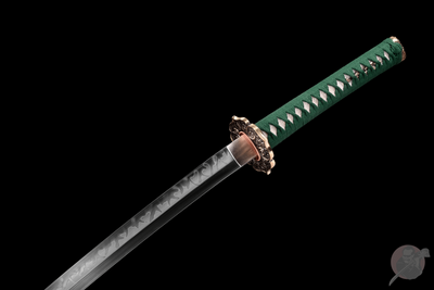 Emerarudo エメラルド Katana, T10 Steel, Claw Hamon – view 6