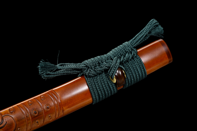Orochi 大蛇 Katana – T10 Steel, Flame Hamon, Ebony Saya – view 15