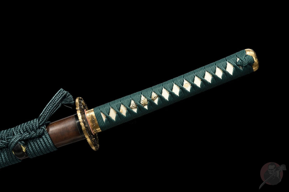 Tora 虎 Katana — T10 Steel, Flame Hamon, Tiger Tsuba – view 16