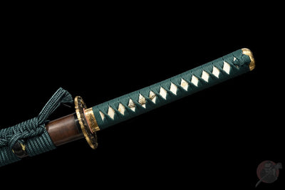 Tora 虎 Katana — T10 Steel, Flame Hamon, Tiger Tsuba – view 16