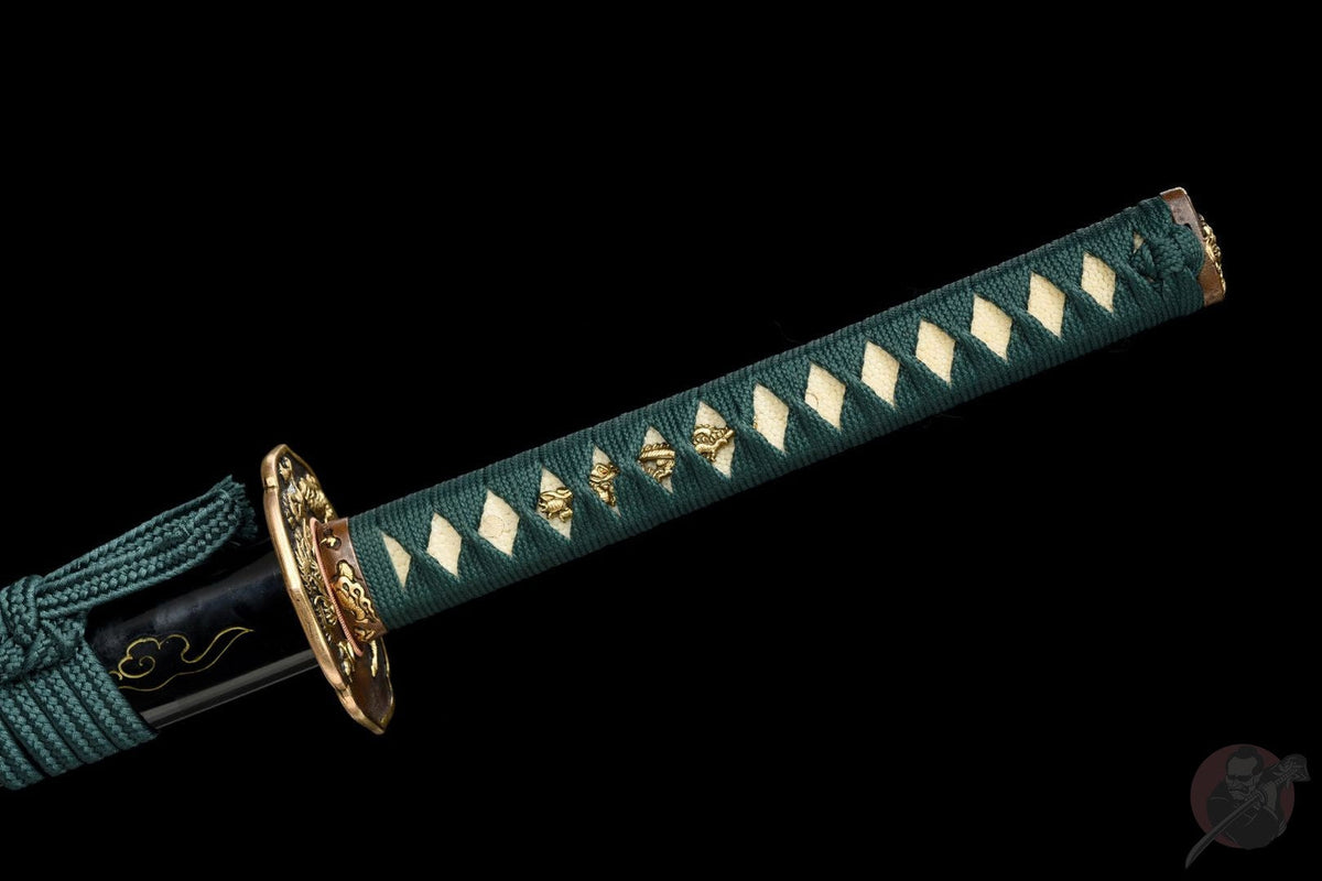 Ozayaka 鮮やか Katana – Damascus Steel, Dragon Saya – view 18