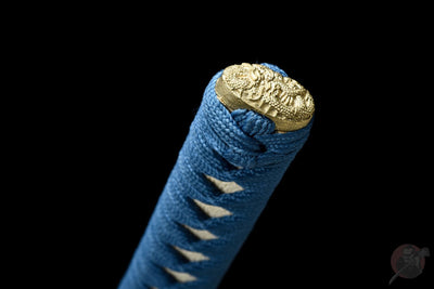 Katana Umi 海 – T10 Steel, Blue Dragon Saya – view 19