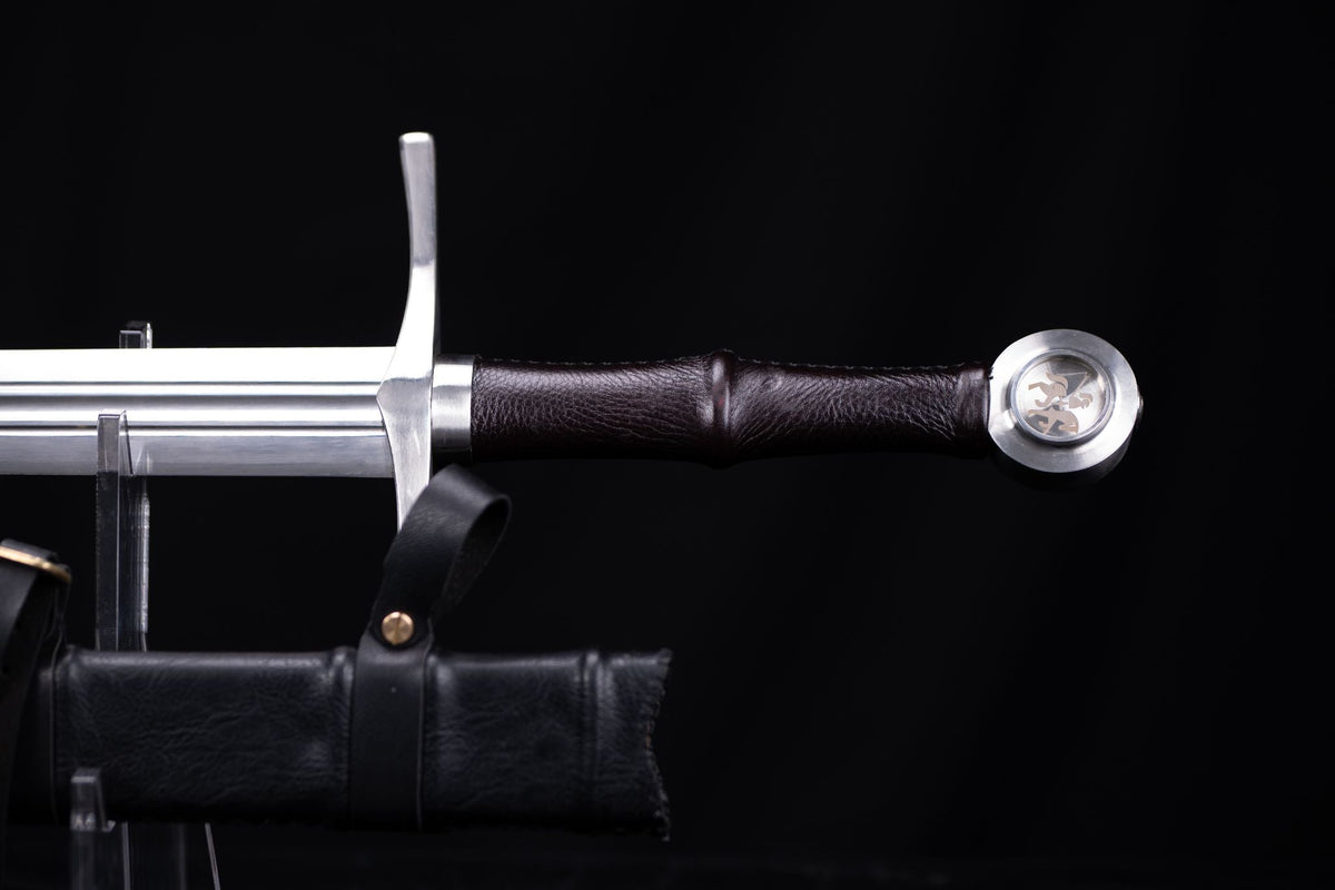 Croc d'Ombre (Shadow Fang) Hand-and-a-Half Sword – 5160 Steel – view 4