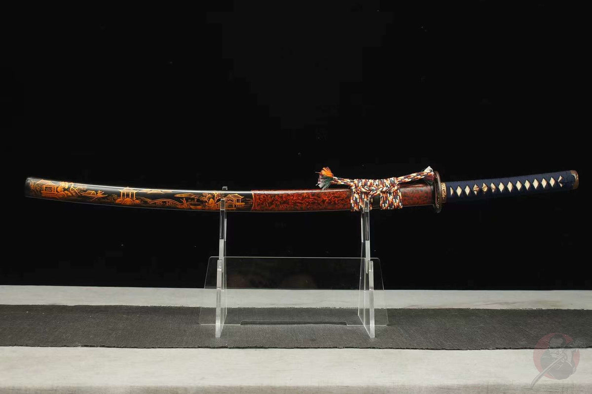 Edo 江戸 Katana – T10 Steel, Hitatsura Hamon – view 2