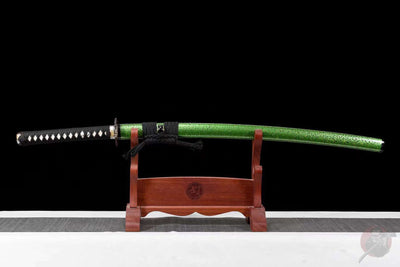 Kusa 草 Katana – Damascus Steel, Mirror Polish – view 2