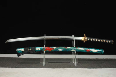 Ryuza 竜座 Katana – T10 Steel, Sanbon Sugi, Dragon Saya – view 1