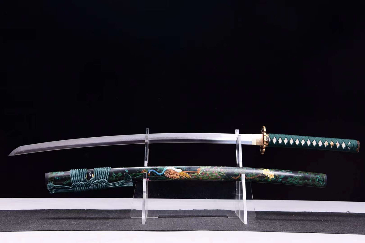 Pikokku ピーコック Katana – T10 Steel, Choji Hamon – view 1