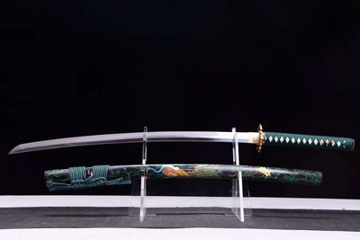Pikokku ピーコック Katana – T10 Steel, Choji Hamon – view 1