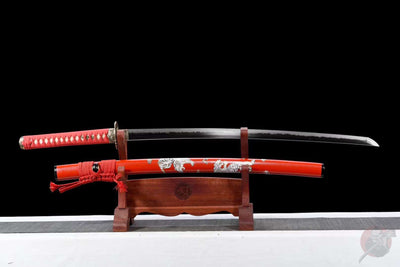 Sabana Katana サバンナ – T10 Steel, Wave Hamon, Tiger Saya – view 2