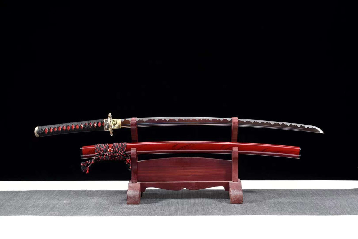 Katana Tengu 天狗 – Brown Manganese Steel Blade – view 1