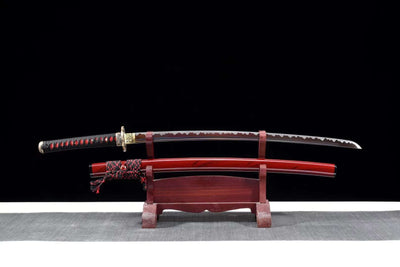 Katana Tengu 天狗 – Brown Manganese Steel Blade – view 1