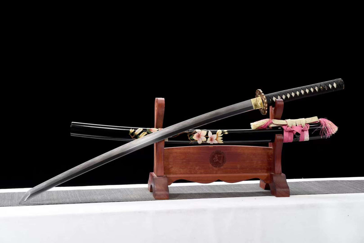 Kyokujitsu 旭日 Katana, San-mai T10 Damascus – view 3