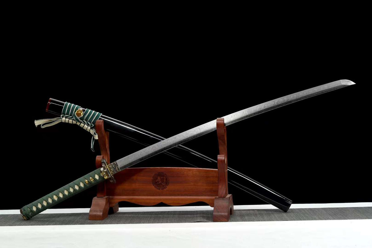 Fukkatsu 復活 Katana – T10 Steel, Floral Copper Tsuba – view 3