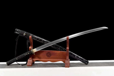 Saru サル Katana, Spring Steel with Bo-hi – view 3