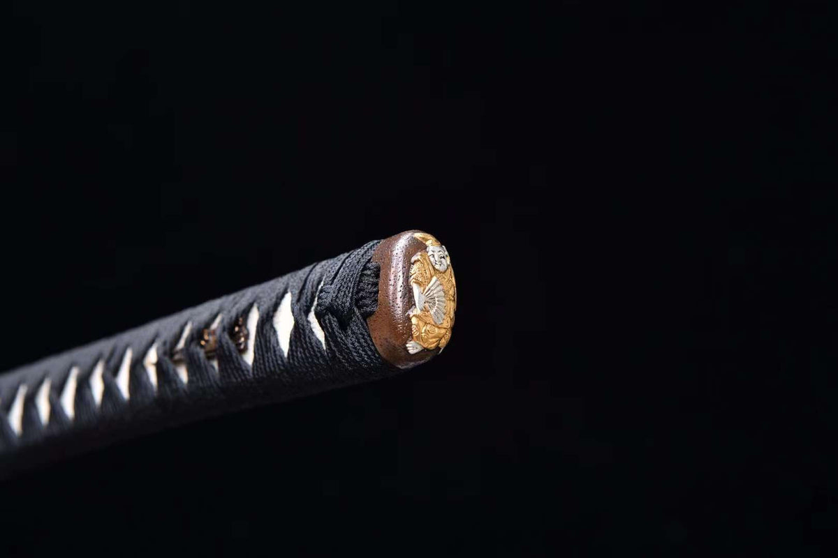 Enyou Katana 炎陽 – Honsanmai Blade, Gilded Copper Tsuba – view 3