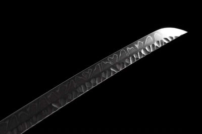 Tame 亀 Katana — Hand-Hammered T10 Blade, Green Saya – view 4