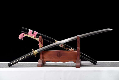 Kyokujitsu 旭日 Katana, San-mai T10 Damascus – view 4