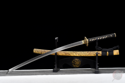 Nara 楢 Katana, T10 Steel with Hamon and Bo-hi – view 2