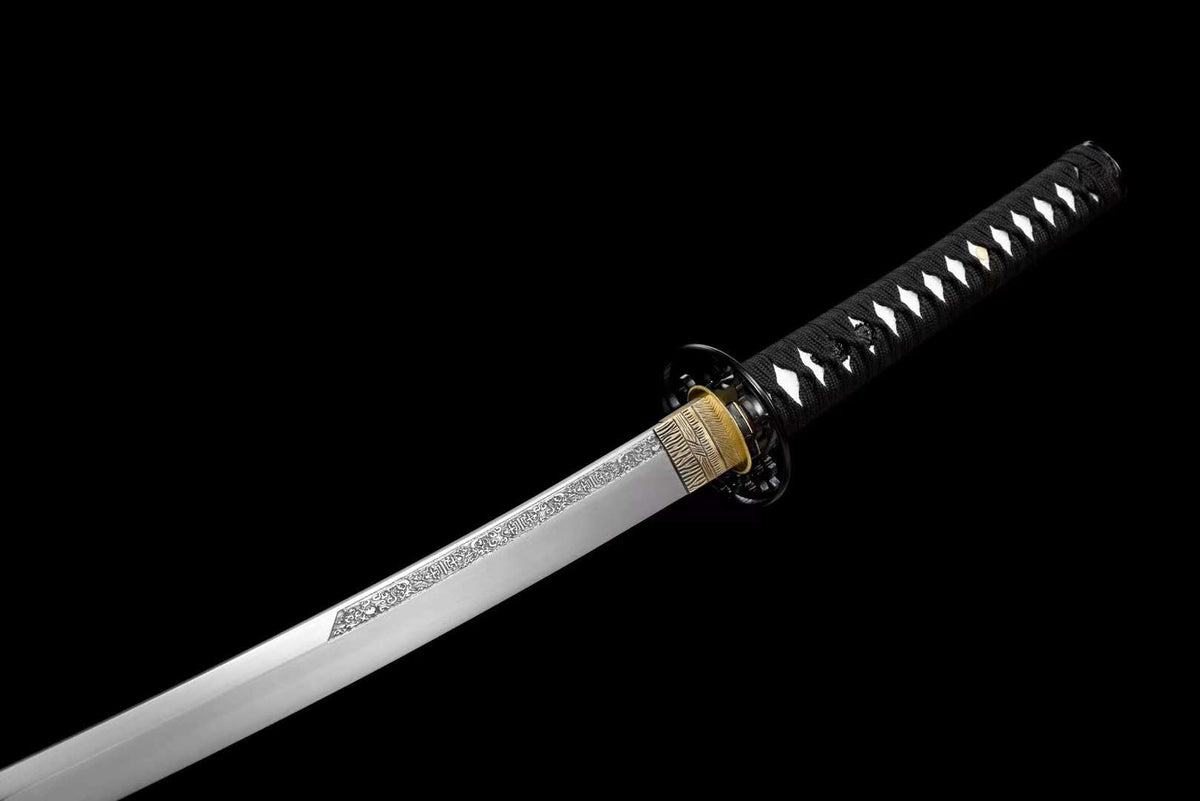 Seppaku 雪白 Katana — White Saya, Spring Steel – view 4