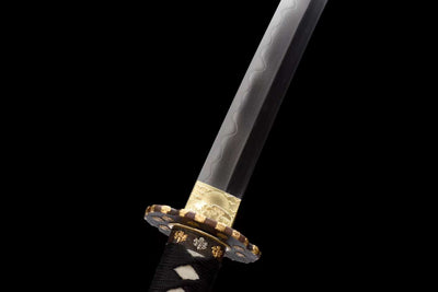 Kyokujitsu 旭日 Katana, San-mai T10 Damascus – view 5