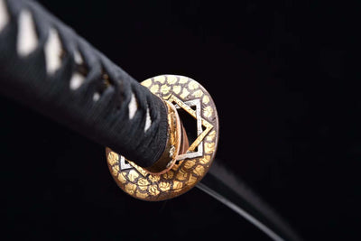 Enyou Katana 炎陽 – Honsanmai Blade, Gilded Copper Tsuba – view 6