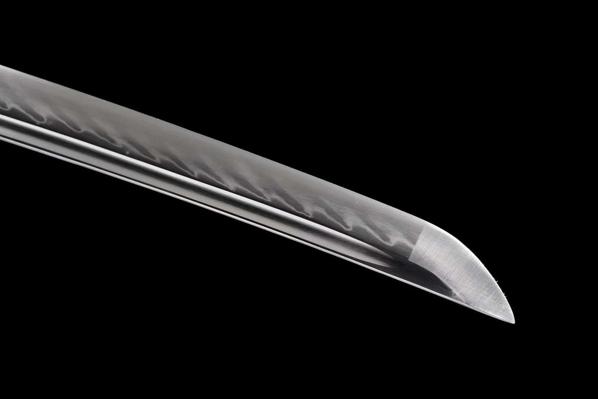Sensou 戦争 Katana – T10 Steel, Sharpened, Red & Black Saya – view 6