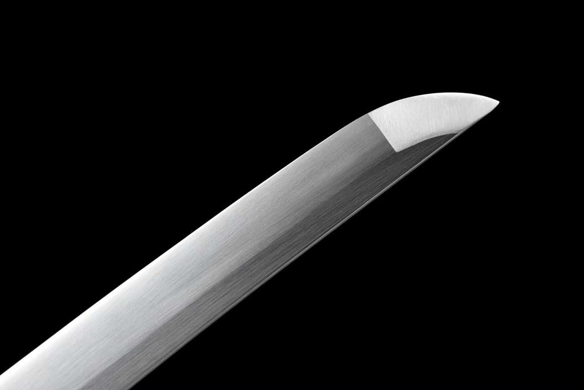 Kakki 活気 Katana – Manganese Steel, Black and Green Saya – view 7