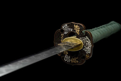 Fukkatsu 復活 Katana – T10 Steel, Floral Copper Tsuba – view 6