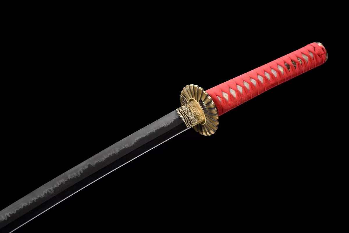 Sabana Katana サバンナ – T10 Steel, Wave Hamon, Tiger Saya – view 6