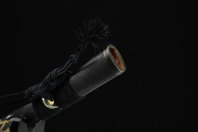 Katana Igen 威厳 – Hand-forged Damascus, Copper and Brass Saya – view 9