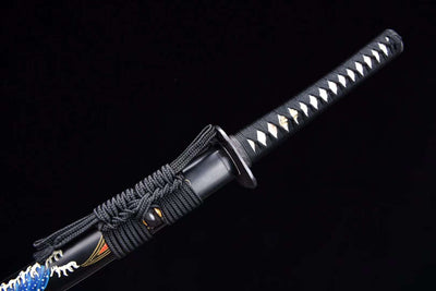Nihon Katana 日本 – T10 Steel, Flame Hamon, Sharpened Blade – view 7