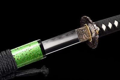 Kusa 草 Katana – Damascus Steel, Mirror Polish – view 7