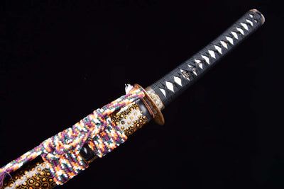 Enyou Katana 炎陽 – Honsanmai Blade, Gilded Copper Tsuba – view 7