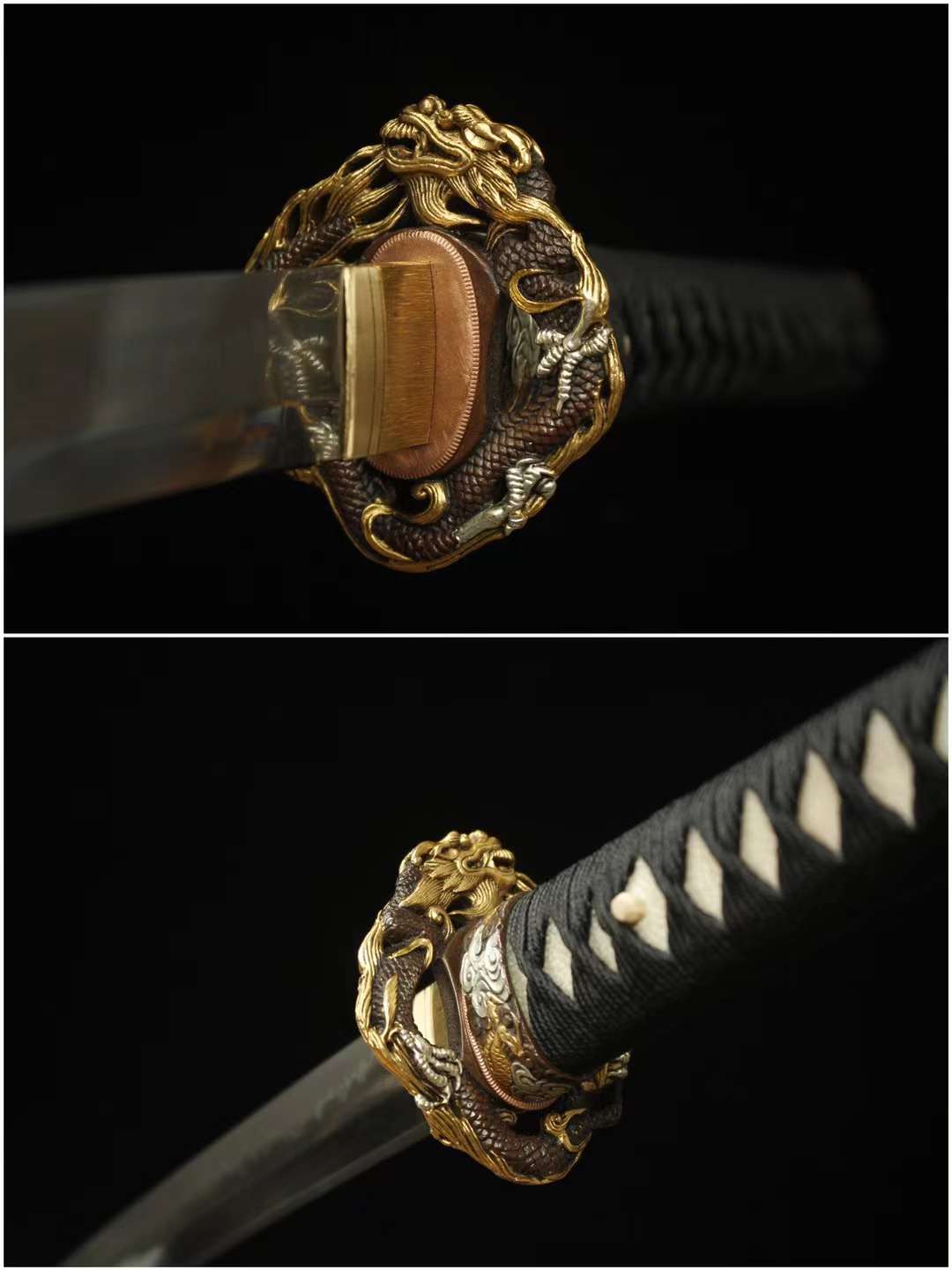 Ryuza 竜座 Katana – T10 Steel, Sanbon Sugi, Dragon Saya – view 7