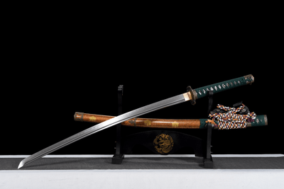 Toyotomi 豊臣氏 Katana – T10 Steel, Hamon & Bo-hi, Clan Motif Saya – view 5