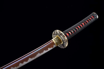 Katana Tengu 天狗 – Brown Manganese Steel Blade – view 9