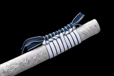 Koori Katana 氷 – Blue Manganese Steel Blade, Ebony Saya – view 10